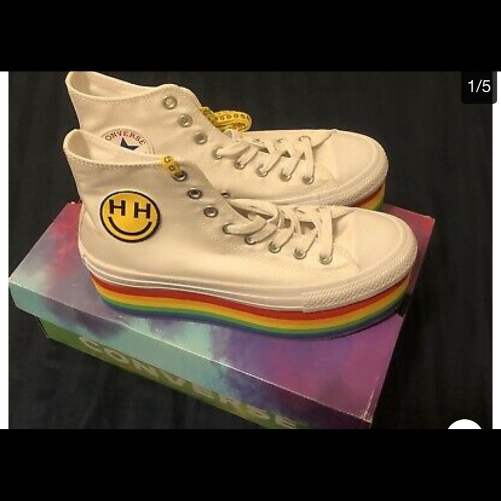 Converse x Miley Cyrus pride platform